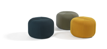BOB - Round fabric pouf by Blå Station - view 3